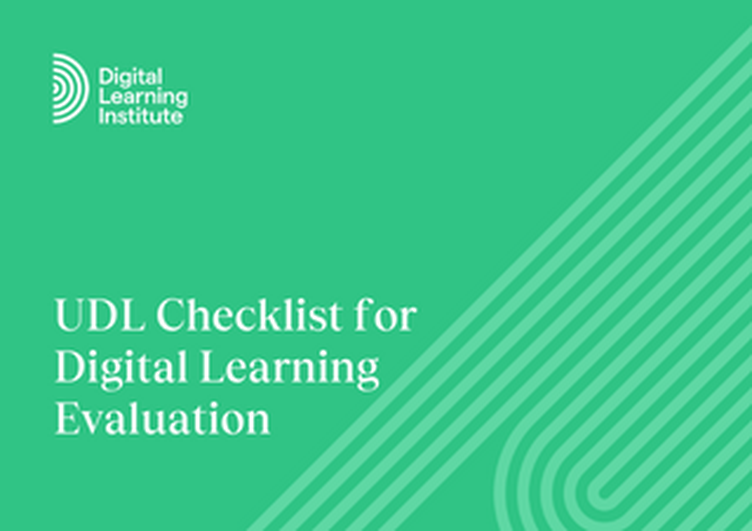 UDL Checklist for Digital Learning Evaluation